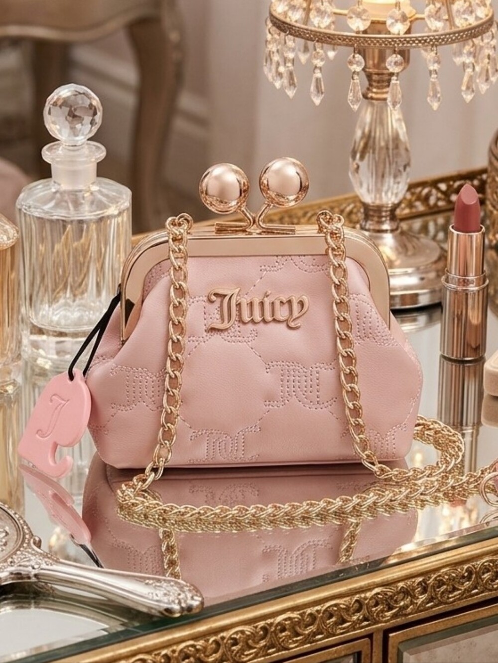 Juicy Couture Quilted Mini Kisslock Crossbody Bag - NWT